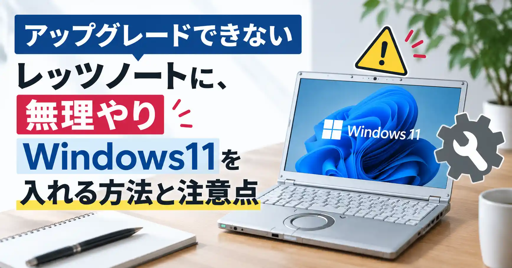 アップグレードできないレッツノートに無理やりWindows11を入れる方法と注意点